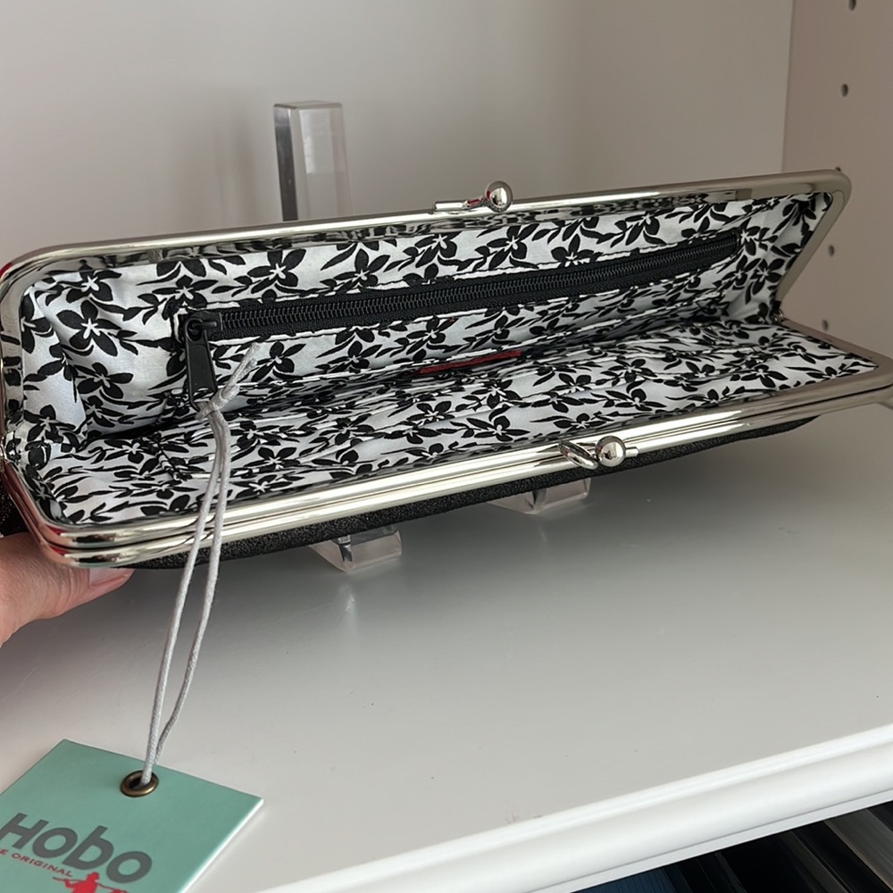 Hobo Mavis Metallic Silver Frame Clutch Wallet - Women Bags - Picture 5 of 11